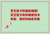 灵芝孢子粉撞击破壁(灵芝孢子粉的破壁技术革新：更好的吸收效果)