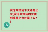 灵芝鸡煲汤下火还是上火(灵芝鸡煲汤的火候到底是上火还是下火？)