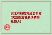 灵芝石斛鹿茸汤怎么做(灵芝鹿茸石斛汤的简易配方)