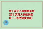 皙玥灵芝人参植物蛋白(皙玥灵芝人参植物蛋白——天然健康食品)
