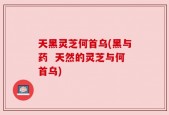 天黑灵芝何首乌(黑与药  天然的灵芝与何首乌)