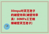 80mpa对灵芝孢子的破壁效率(破壁效率高！80MPa工艺精细破壁灵芝孢子)