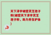 天下泽宇破壁灵芝孢子粉(破壁天下泽宇灵芝孢子粉，助力养生护体)