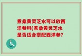 煮桑黄灵芝水可以放西洋参吗(煮桑黄灵芝水是否适合搭配西洋参？