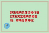 野生收购灵芝价格行情(野生灵芝收购价格变动，市场行情分析)