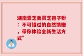 湖南壹芝美灵芝孢子粉：不可错过的自然馈赠，带你体验全新生活方式”