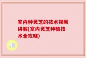 室内种灵芝的技术视频讲解(室内灵芝种植技术全攻略)