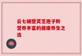 云七破壁灵芝孢子粉 营养丰富的健康养生之选