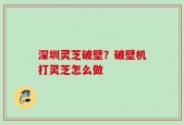深圳灵芝破壁？破壁机打灵芝怎么做