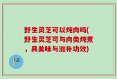 野生灵芝可以炖肉吗(野生灵芝可与肉类炖煮，具美味与滋补功效)