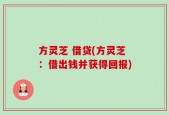 方灵芝 借贷(方灵芝：借出钱并获得回报)