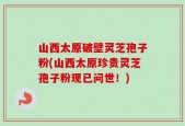 山西太原破壁灵芝孢子粉(山西太原珍贵灵芝孢子粉现已问世！)