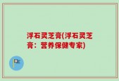 浮石灵芝膏(浮石灵芝膏：营养保健专家)