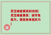 灵芝蜂蜜黄芪的功效(灵芝蜂蜜黄芪：调节免疫力，提高身体抵抗力)