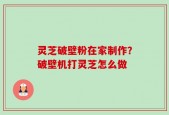 灵芝破壁粉在家制作？破壁机打灵芝怎么做
