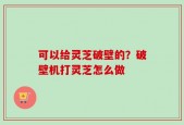 可以给灵芝破壁的？破壁机打灵芝怎么做