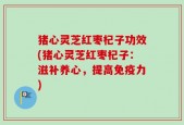 猪心灵芝红枣杞子功效(猪心灵芝红枣杞子：滋补养心，提高免疫力)
