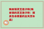 梅田镇灵芝孢子粉(梅田镇的灵芝孢子粉：提高生命质量的全天然补品)