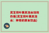 灵芝荷叶黄芪泡水功效作用(灵芝荷叶黄芪泡水：神奇的草本饮品)