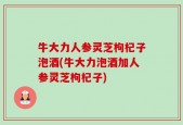 牛大力人参灵芝枸杞子泡酒(牛大力泡酒加人参灵芝枸杞子)