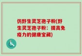仿野生灵芝孢子粉(野生灵芝孢子粉：提高免疫力的健康宝藏)