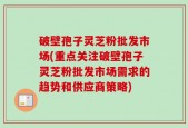 破壁孢子灵芝粉批发市场(重点关注破壁孢子灵芝粉批发市场需求的趋势和供应商策略)