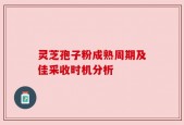 灵芝孢子粉成熟周期及佳采收时机分析