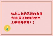 枯木上长的灵芝的食用方法(灵芝如何在枯木上采摘并食用？)