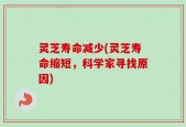 灵芝寿命减少(灵芝寿命缩短，科学家寻找原因)