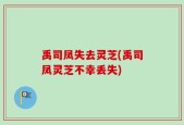 禹司凤失去灵芝(禹司凤灵芝不幸丢失)