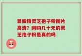 显微镜灵芝孢子粉图片高清？网购几十元的灵芝孢子粉是真的吗