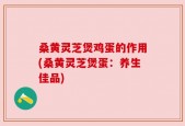 桑黄灵芝煲鸡蛋的作用(桑黄灵芝煲蛋：养生佳品)
