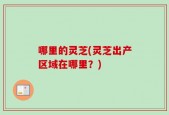 哪里的灵芝(灵芝出产区域在哪里？)
