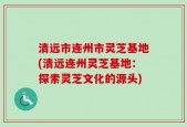 清远市连州市灵芝基地(清远连州灵芝基地：探索灵芝文化的源头)