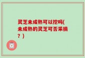 灵芝未成熟可以挖吗(未成熟的灵芝可否采摘？)