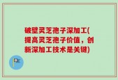 破壁灵芝孢子深加工(提高灵芝孢子价值，创新深加工技术是关键)