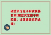 破壁灵芝孢子粉胶囊善有家(破壁灵芝孢子粉胶囊：让健康回家的选择)