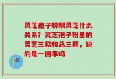 灵芝孢子粉跟灵芝什么关系？灵芝孢子粉里的灵芝三萜和总三萜，说的是一回事吗