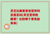 灵芝比鹿茸更有营养吗百度百科(灵芝营养胜鹿茸？比较哪个更有益身体)