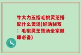 牛大力五指毛桃灵芝搭配什么煲汤(好汤秘笈：毛桃灵芝煲汤全家健康必备)