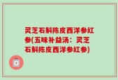 灵芝石斛陈皮西洋参红参(五味补益汤：灵芝石斛陈皮西洋参红参)
