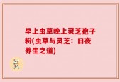 早上虫草晚上灵芝孢子粉(虫草与灵芝：日夜养生之道)