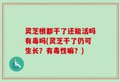 灵芝根都干了还能活吗有毒吗(灵芝干了仍可生长？有毒性嘛？)
