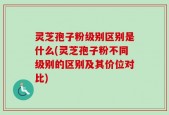灵芝孢子粉级别区别是什么(灵芝孢子粉不同级别的区别及其价位对比)