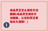 成品灵芝怎么保存方法图解(成品灵芝保存方法图解，让您的灵芝更加长久保鲜！)