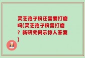 灵芝孢子粉还需要打磨吗(灵芝孢子粉需打磨？新研究揭示惊人答案)