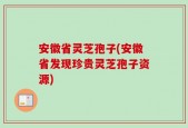 安徽省灵芝孢子(安徽省发现珍贵灵芝孢子资源)
