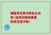 破壁灵芝孢子粉怎么识别 (如何识别高质量的灵芝孢子粉)