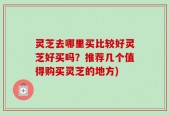 灵芝去哪里买比较好灵芝好买吗？推荐几个值得购买灵芝的地方)