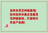 龙井市灵芝种植基地(杭州龙井市重点发展灵芝种植基地，打造现代农业产业园)